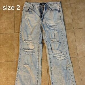 aeropostale jean light wash size 2